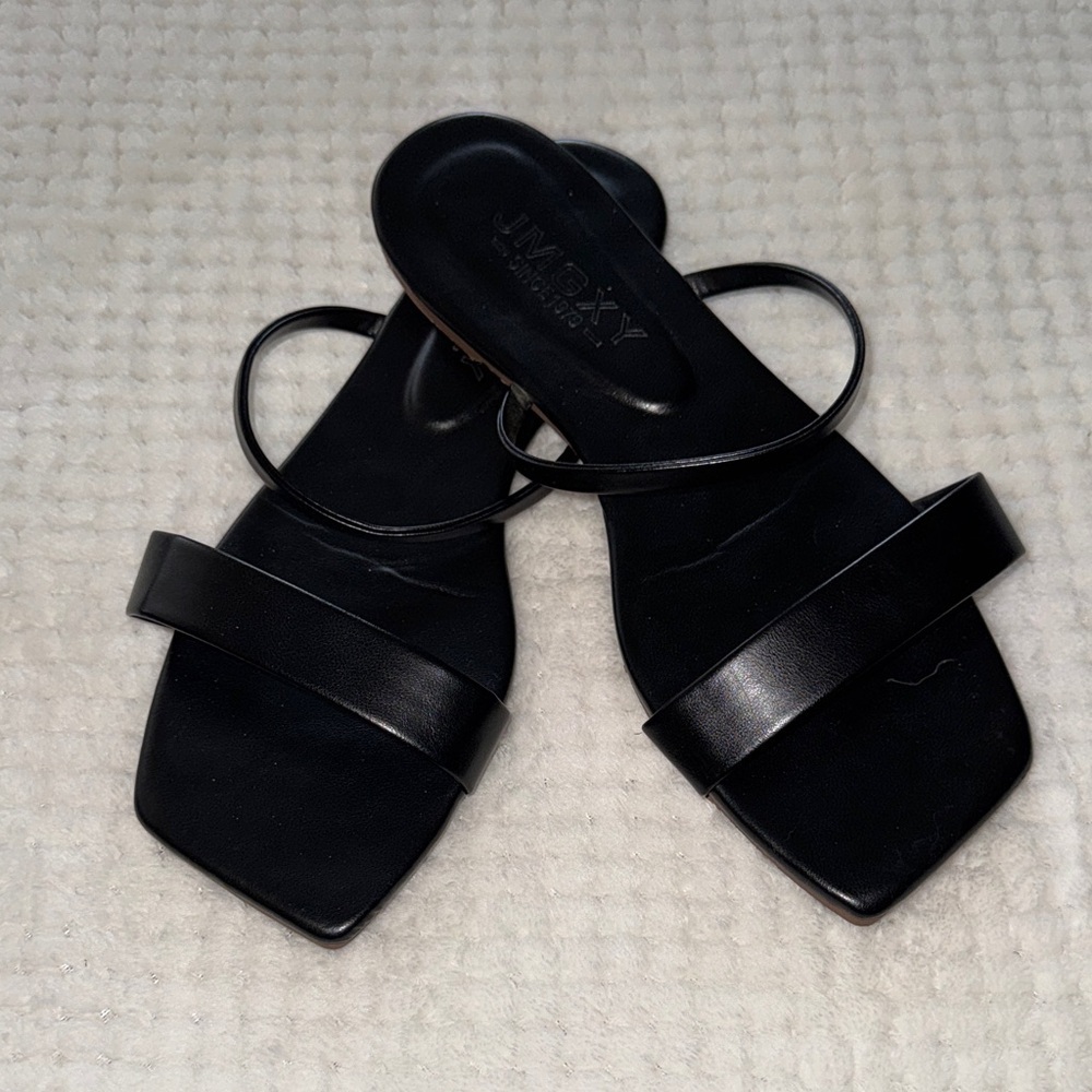 👡 JMGXY Minimalist Square Toe Sandals – Women’s Size 43 (US ~10)